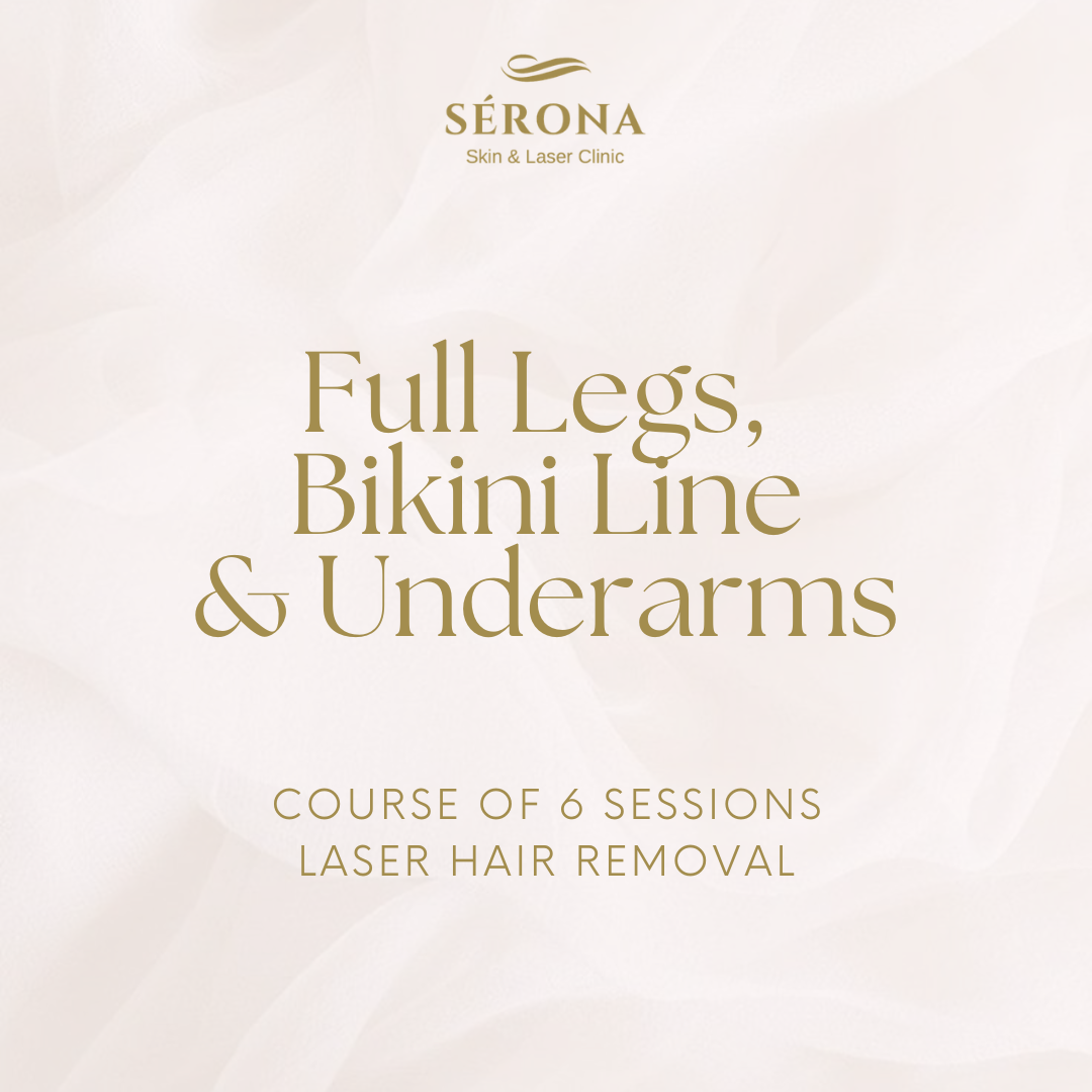 Laser Hair Removal - Full Legs, Bikini Line & Underarms - 6 Sessions