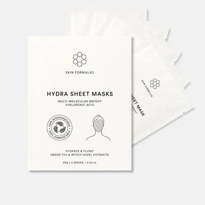 Skin Formulas Hydra Sheet Masks – 5 pack