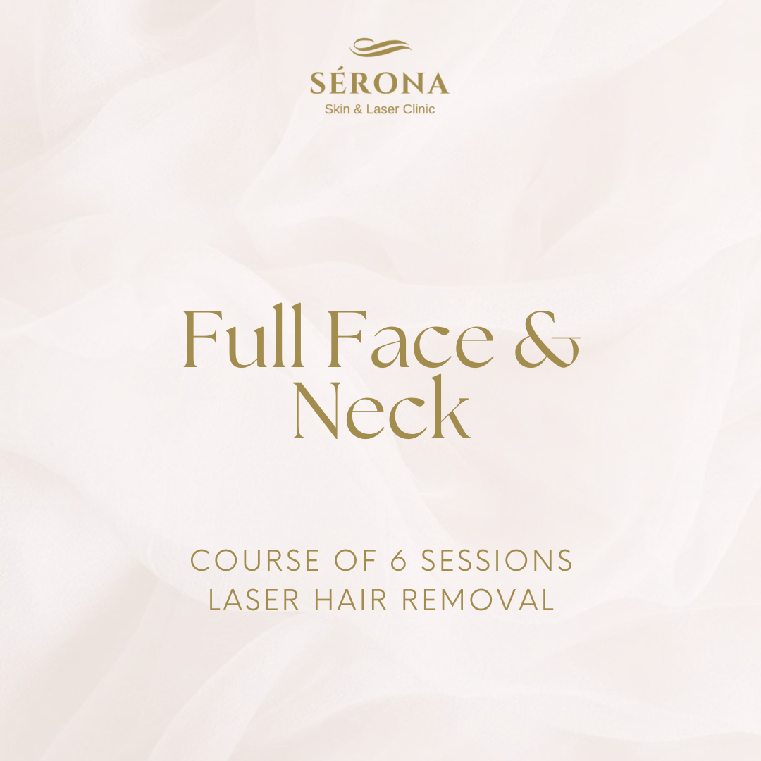 Laser Hair Removal - Full Face & Neck - 6 Sessions