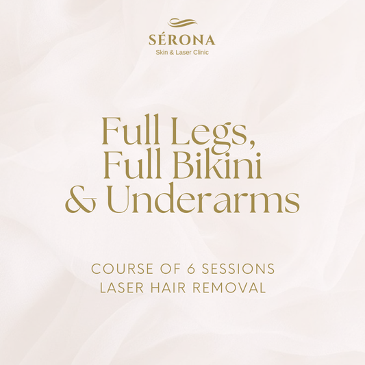 Laser Hair Removal - Full Legs, Full Bikini & Underarms - 6 Sessions